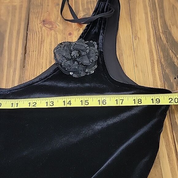 Robbie Bee. Black Velvet. Tank Dress. Size 12. NWT - Picture 9 of 9